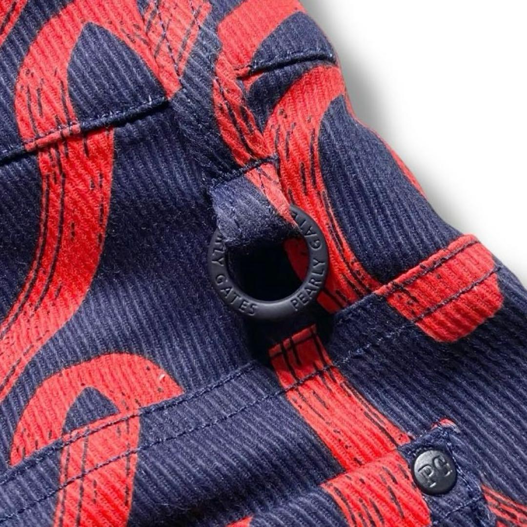 美品 パーリーゲイツ ハート 総柄 スカート ミニ ゴルフウェア スポーツ 人気