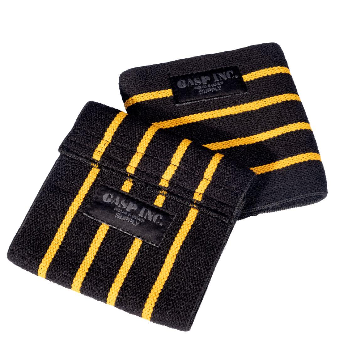 ウエイトトレーニング Gasp Elbow Sleeve, Black/Yellow 11inch