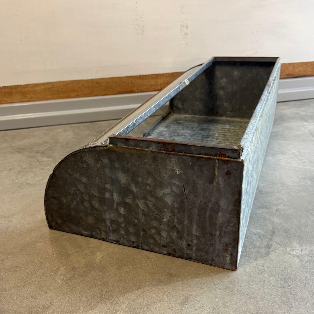 昭和レトロ 駄菓子屋 ショーケース アンティーク ガラス ブリキ (仕切と蓋無)