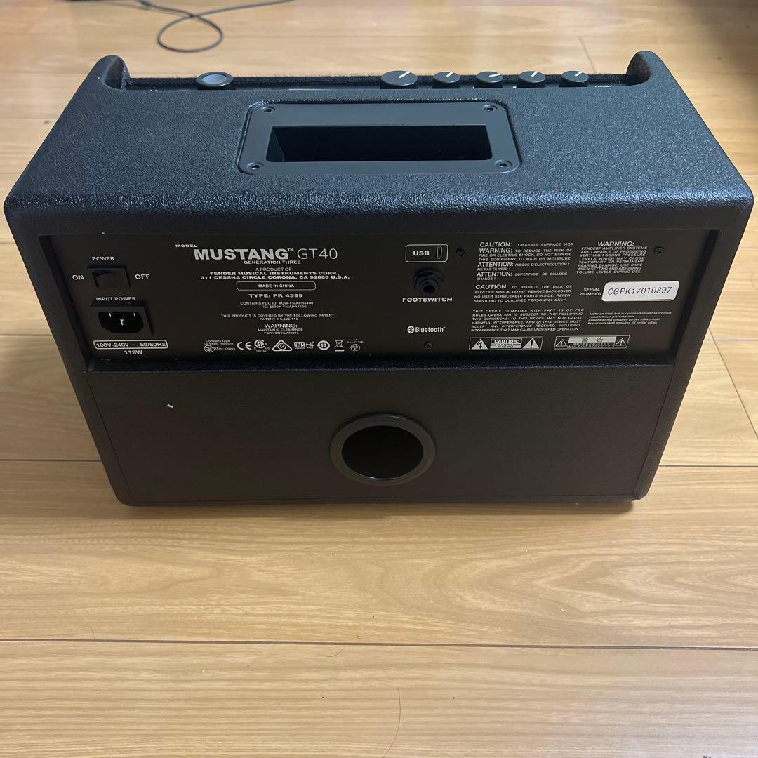 Mustang GT 40 ギターコンボアンプ　フェンダー