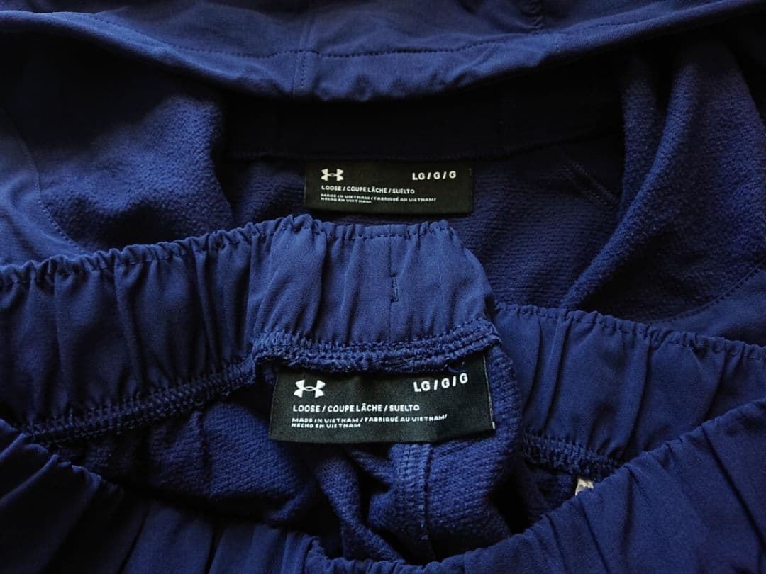 青森山田/サッカー ブラッシュウーブン 移動着上下セット アンダーアーマー LG