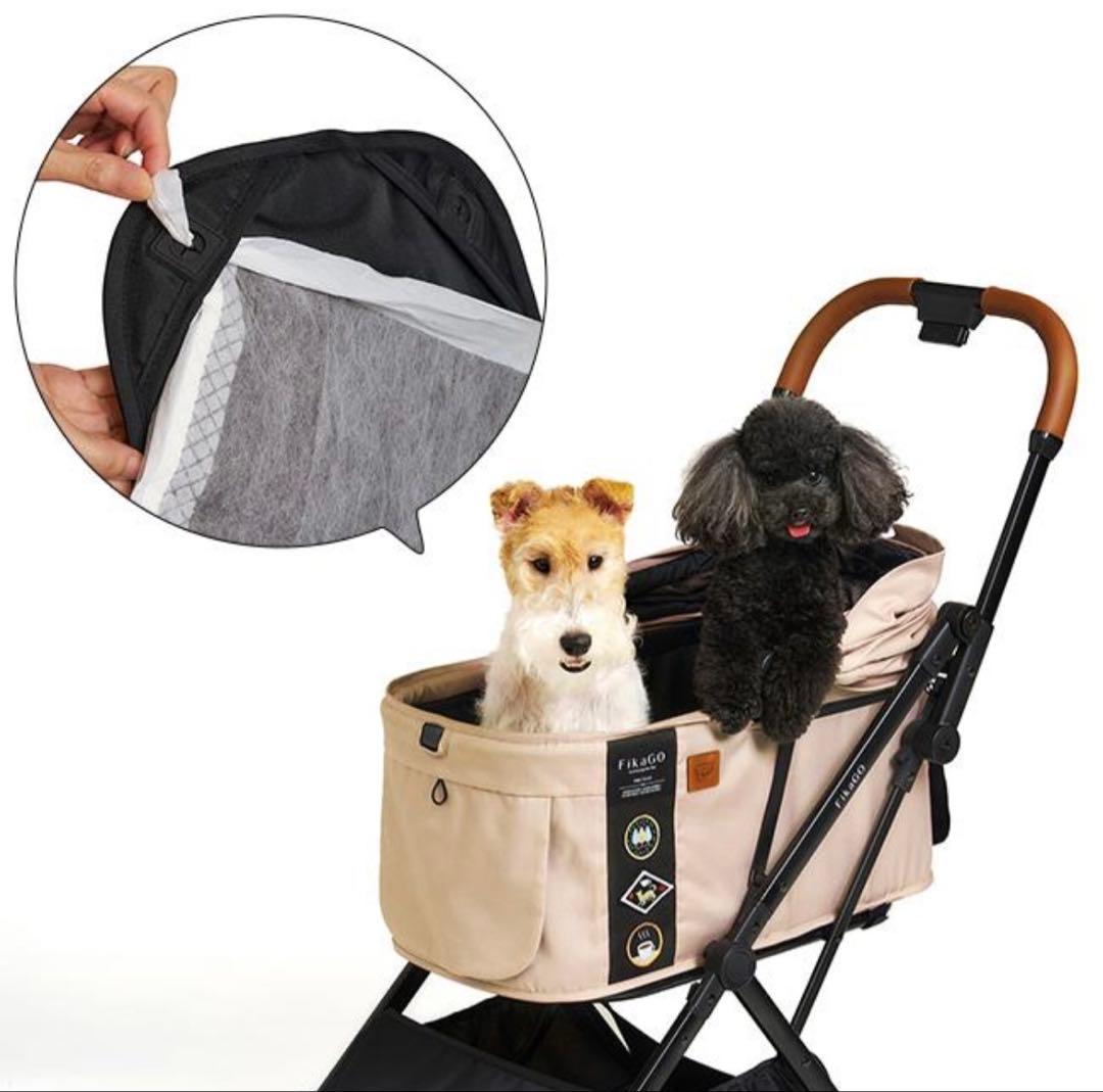FikaGo フィカゴー フリートゥゴー 2ペットカート ヒュッゲベージュ