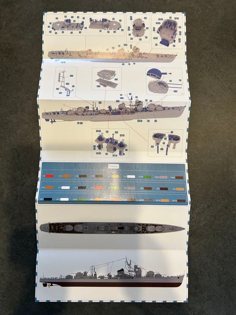 1/350トライアンフモデル秋月1944フルハル仕様＋UPグレード