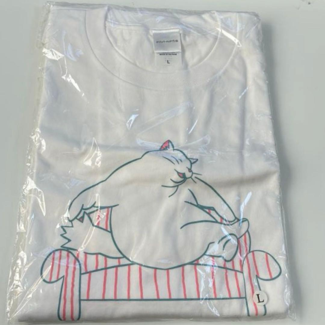 ジブリパークとジブリ展　tシャツ　ムタさん　猫の恩返し　Lサイズ