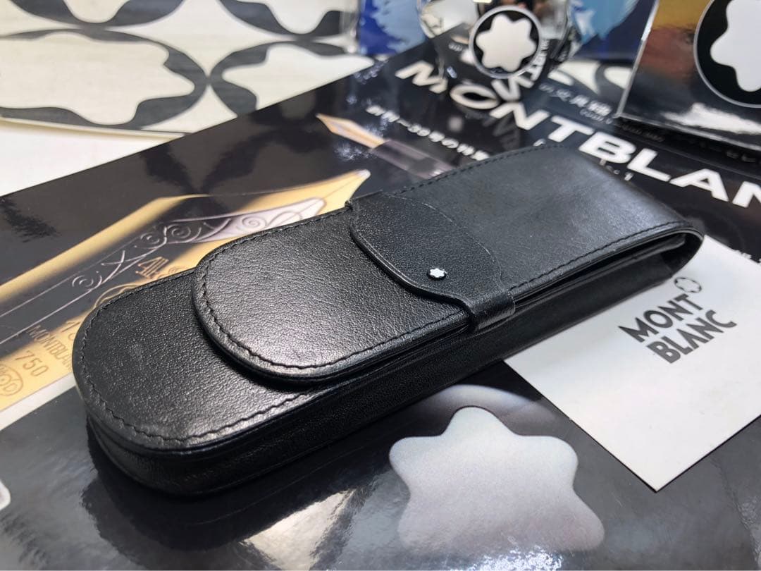 モンブラン　★稀少なヴィンテージ初期型マイスター★シエナ本革ペンポーチNo906