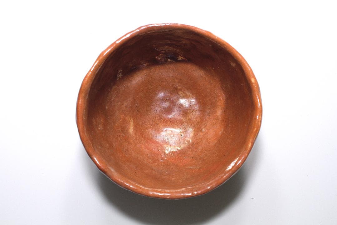 時代 萬古焼 赤楽茶碗