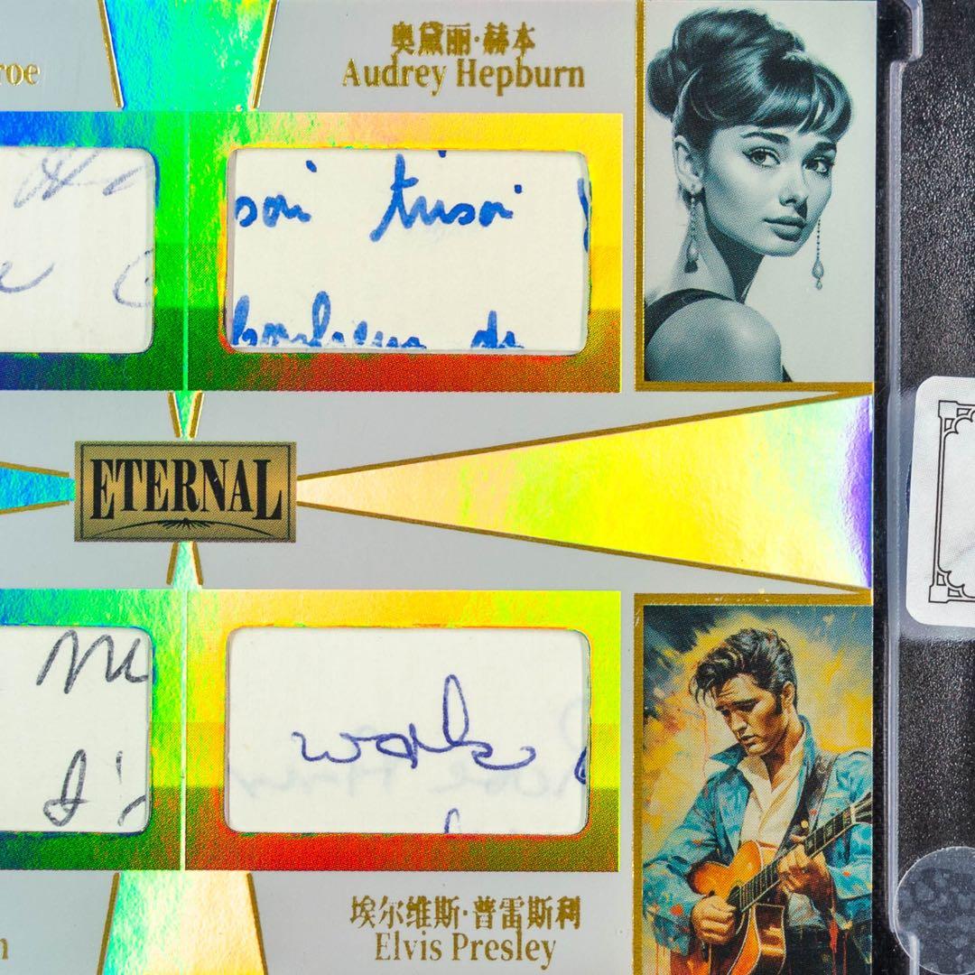 マリリンモンロー ジョンレノン オードリー プレスリー パッチカード