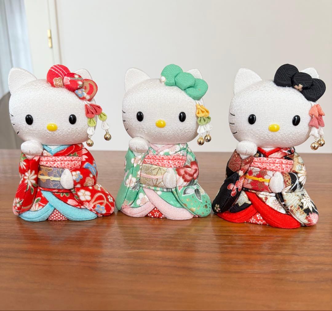 【新品】招き猫　キティー　キティーちゃん　舞妓　コラボ人形　柿沼東光