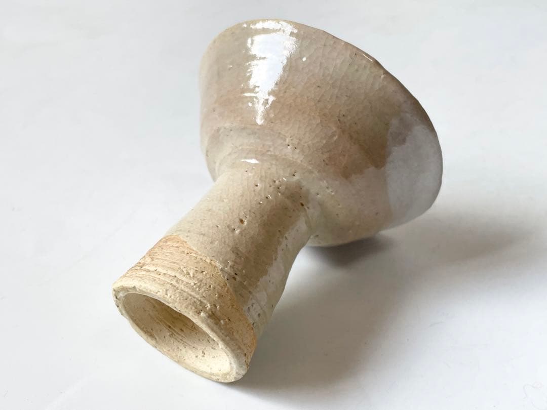 陶芸家　人間国宝　十代　三輪休雪　萩焼　馬上杯　杯　酒盃　酒器　共箱