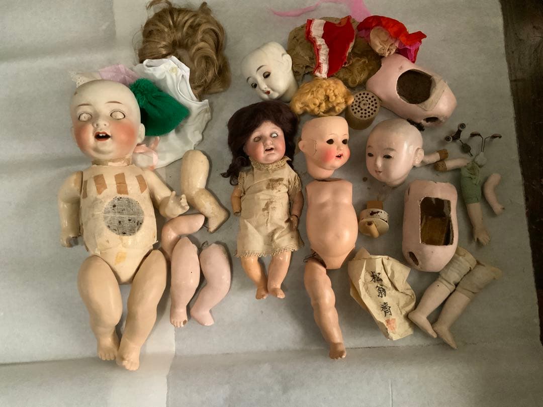 和製ビスクドールなど、ジャンク品一括