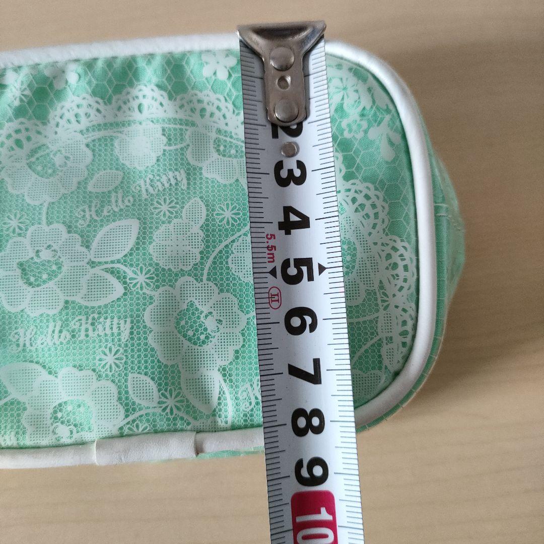 激レア　平成レトロ　キティ　チャーム付き　ポーチ　レース柄　サンリオ　レトロ