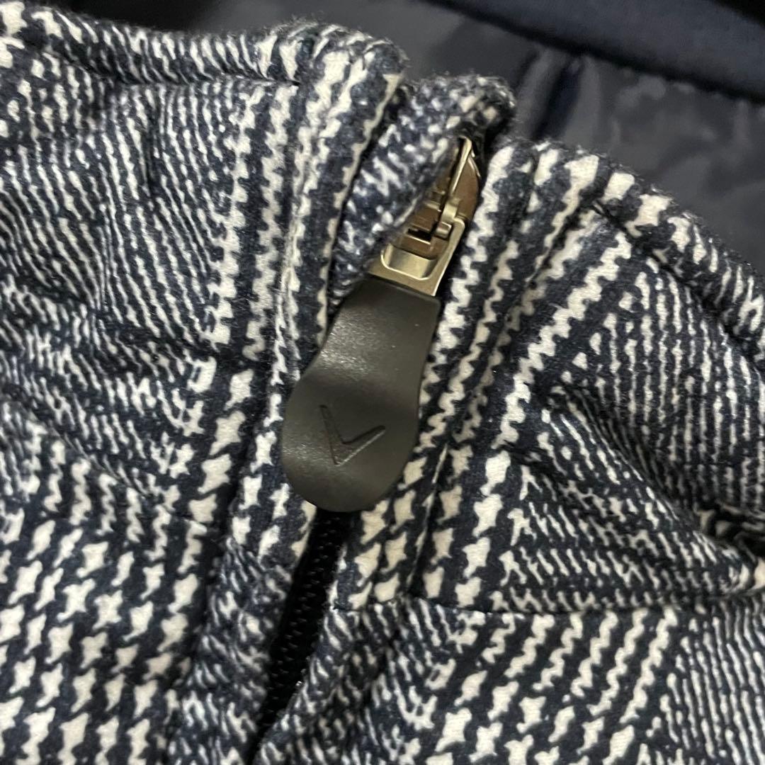 美品 キャロウェイゴルフ 2WAYブルゾン 中綿ベスト 希少3L グレンチェック