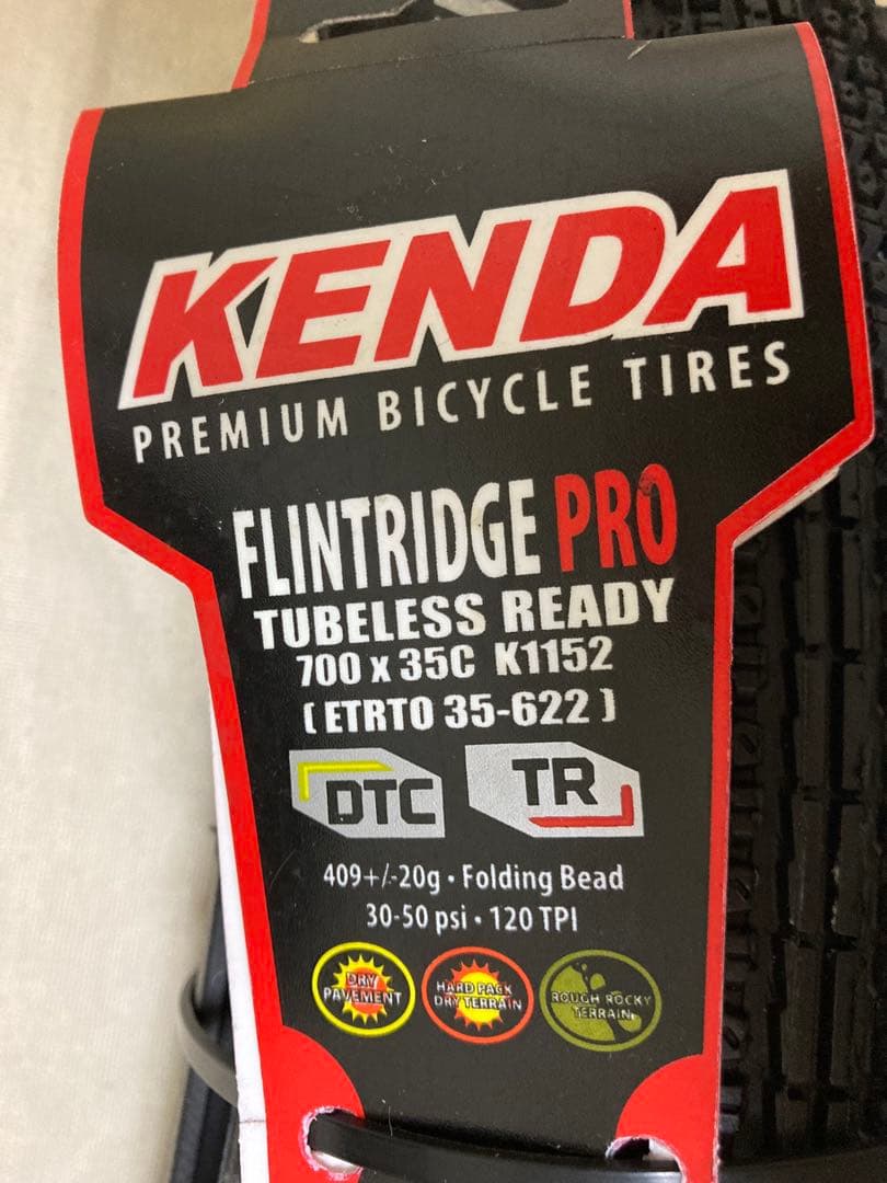 ケンダ FLINTRIDGE 700 チューブレスレディ KENDA 35c