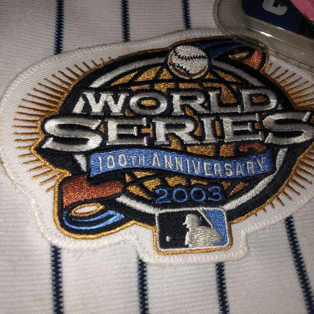 松井秀喜ヤンキース初年度オーセンティックジャージ［WS.ヤンキース100周年P】