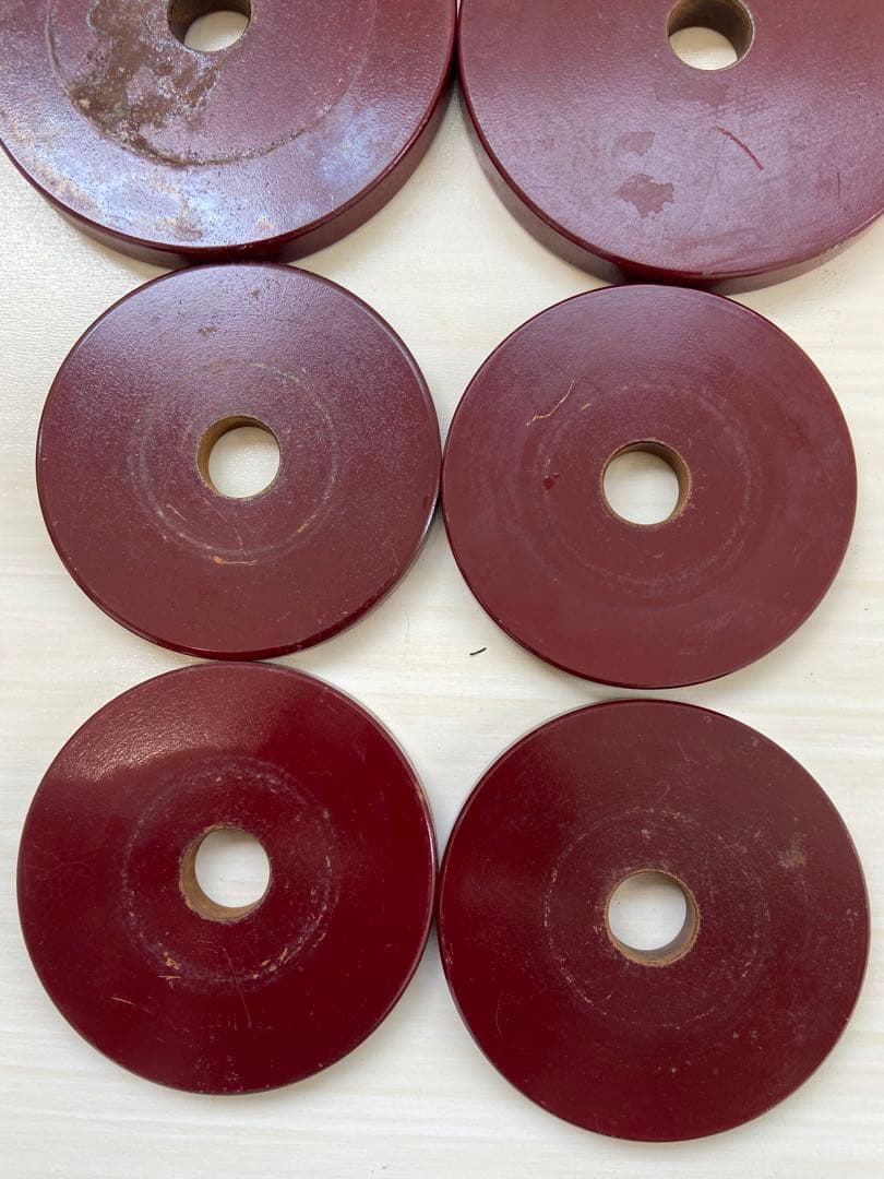 NIPPO JAPAN 鉄製プレート セット（赤塗装）