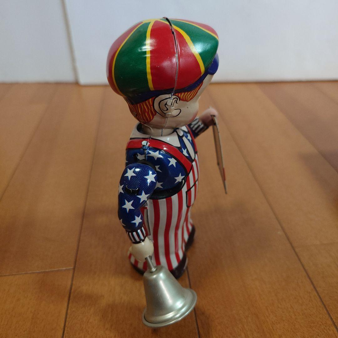 【美品】　アンティーク　ブリキおもちゃ　ニュースボーイ