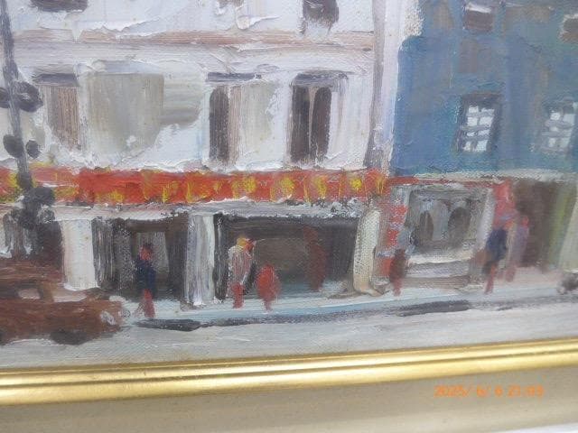 水野一好の10号の油絵「パリ風景」です。