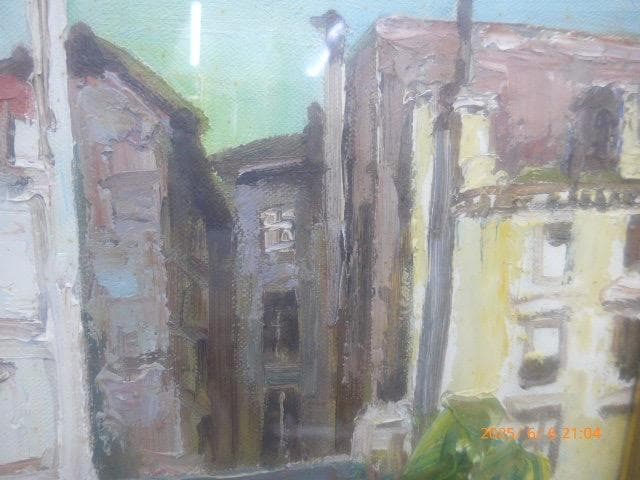 水野一好の10号の油絵「パリ風景」です。