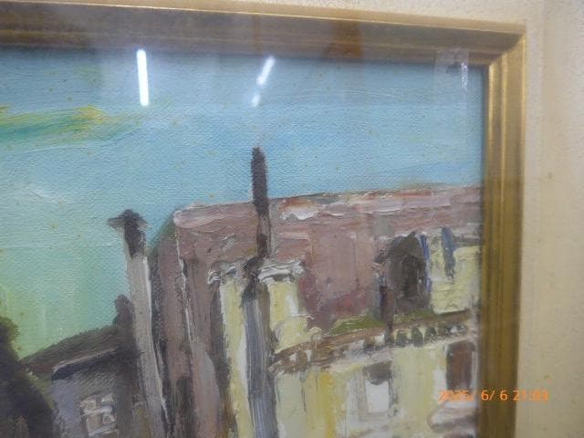 水野一好の10号の油絵「パリ風景」です。