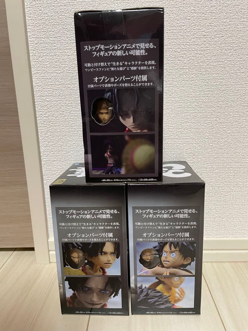 ワンピース Cry heart ルフィ　エース フィギュア 3種セット
