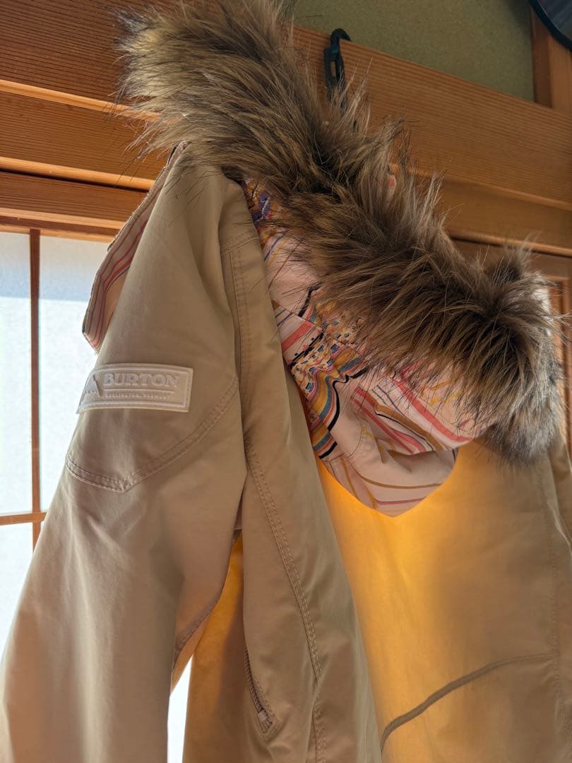 BURTON LIVINGLINING スノーボードウェア Mサイズ ベージュ