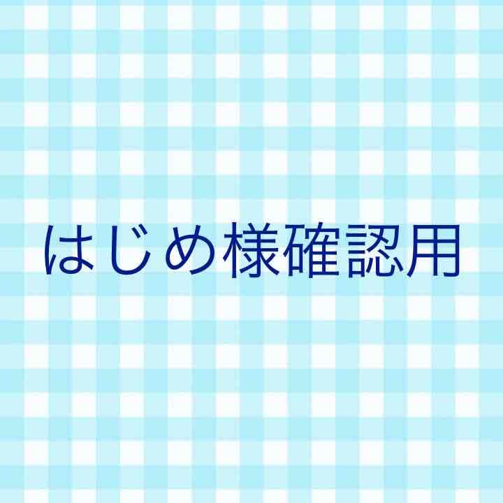 はじめ様確認用です。