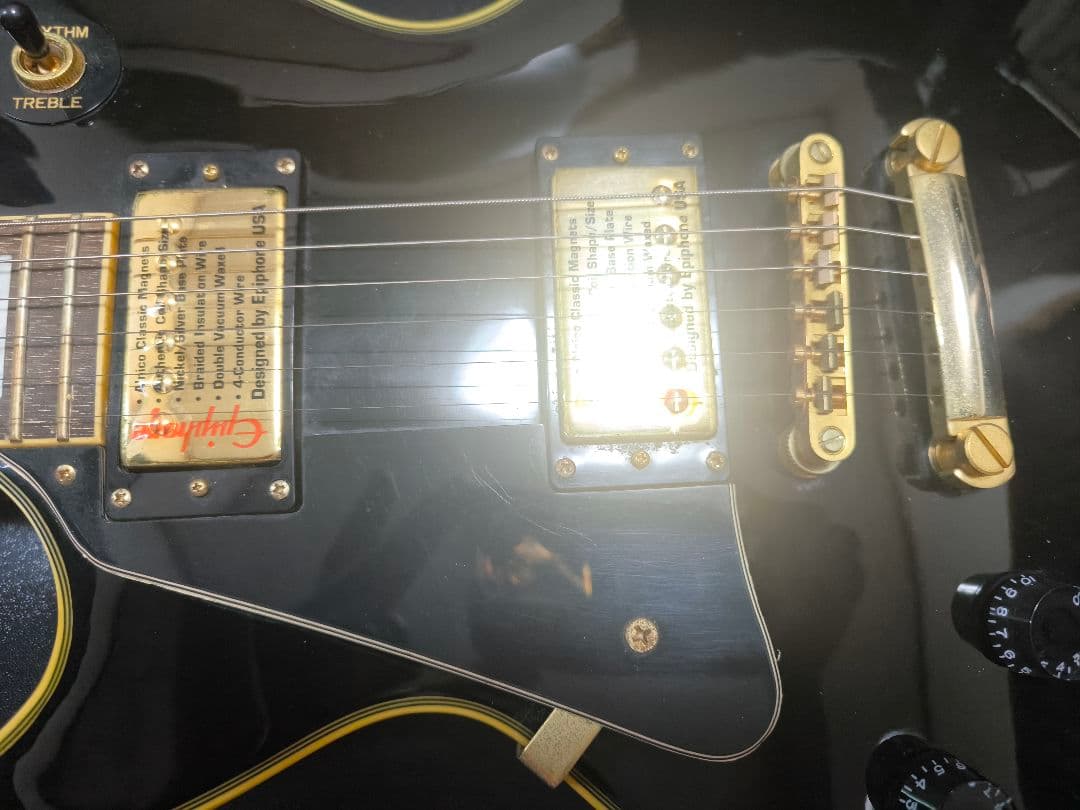 【レフティー】Epiphone Les Paul Custom Pro ブラック