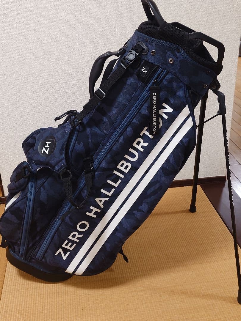 ZERO HALLIBURTON キャディバッグ ネイビー迷彩