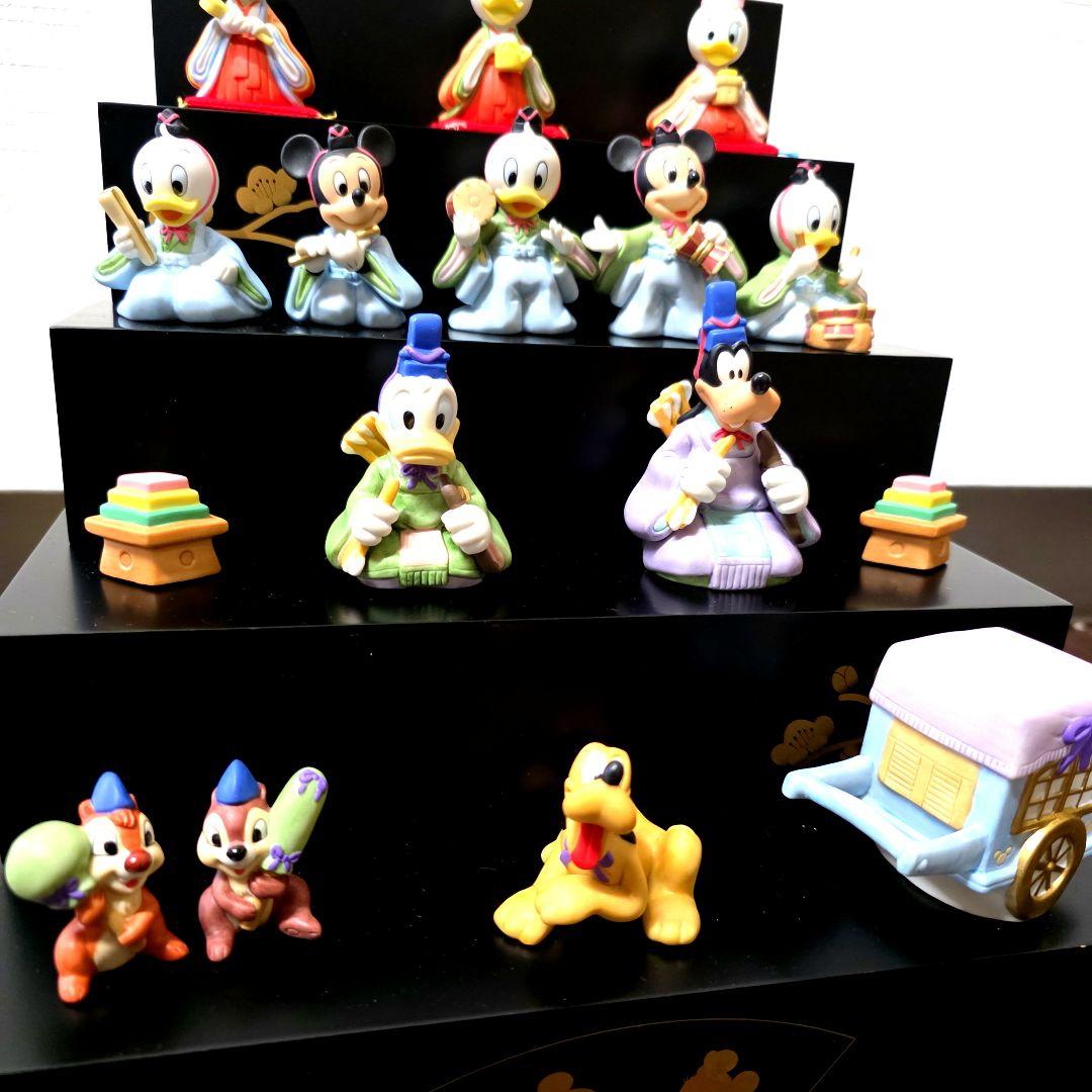【希少・美品】ディズニー 雛人形 五段飾り ガラスケース、箱付き