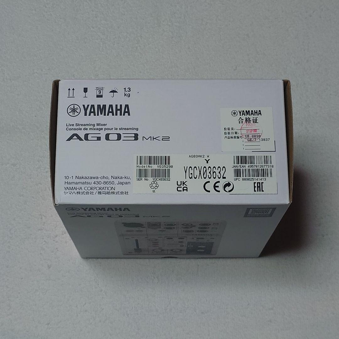 YAMAHA AG03 MK2 ライブ配信ミキサー 箱・説明書付
