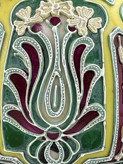 【希少】オールドニッポン 21.0㎝ 盛上げ花瓶 一陳盛り 花器 花瓶