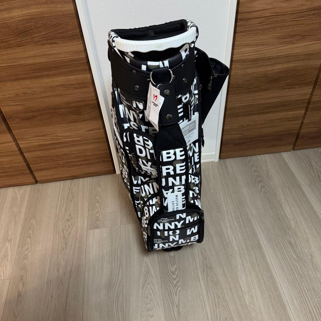 MASTER BUNNY EDITION キャディバック 総柄プリント　黒