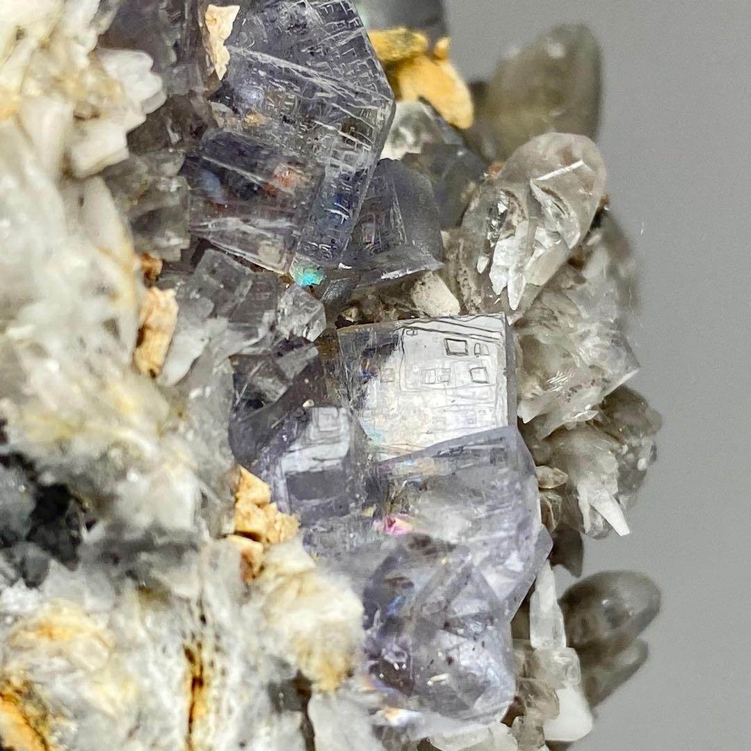 フローライト　バライト　カルサイト　鉱物標本　原石　天然石　ストーン　エミリオ