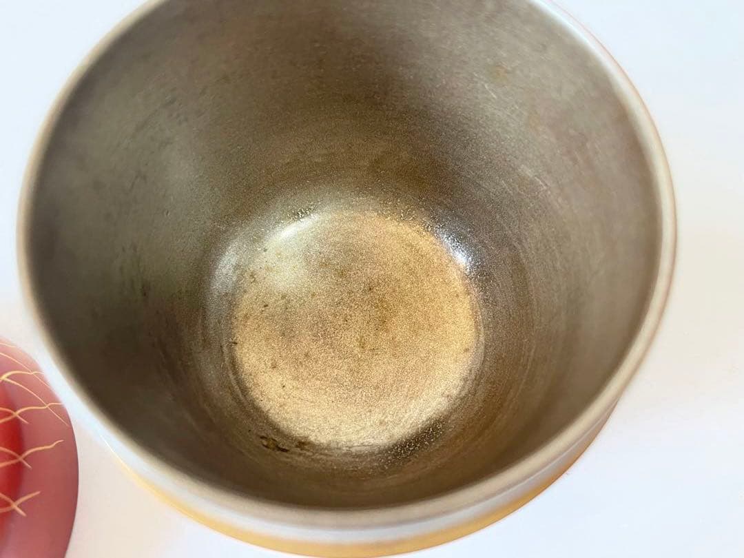 茶道具　漆匠　前端春斎　破網目蒔絵　朱中棗　夏目　内銀　共箱