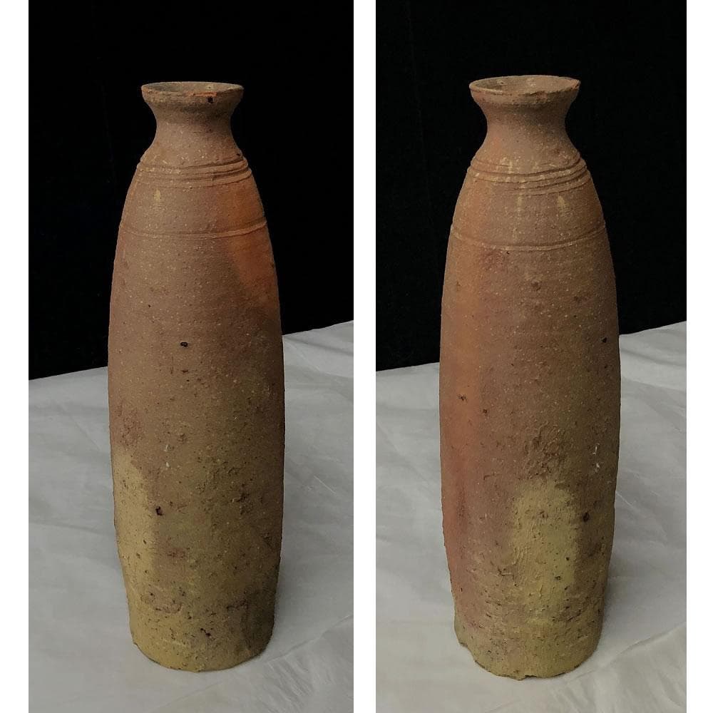 e2770 南蛮 花入 高さ25.5cm 木箱入り 茶道具