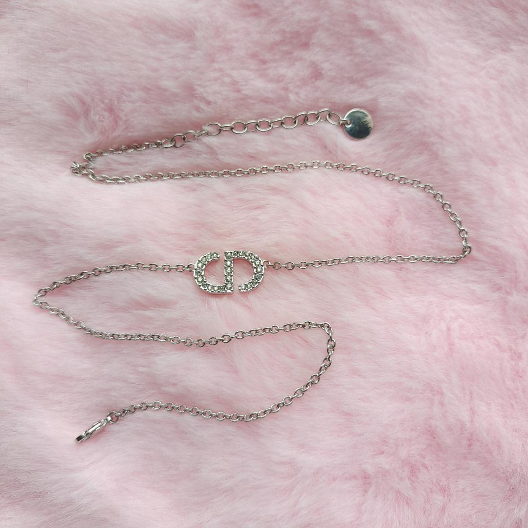 Dior CD ネックレス シルバー チェーン 美品