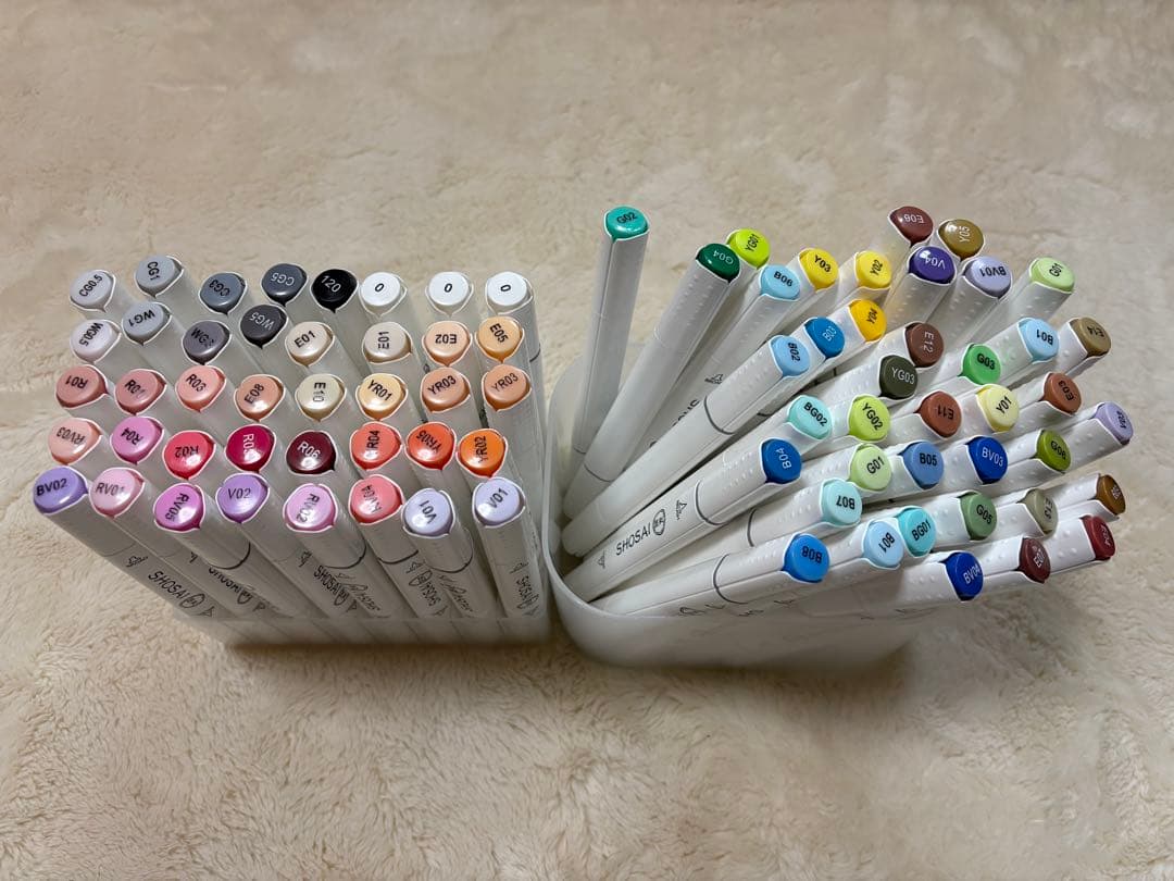 【ほぼ未使用】計474本　筆タイプ　ohuhu＋匠彩アルコールマーカーまとめ売り