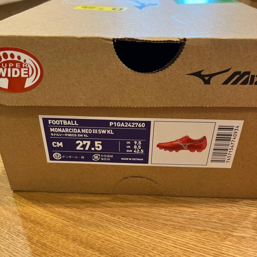 ミズノ　モナルシーダ NEO3 SW KL 27.5センチ