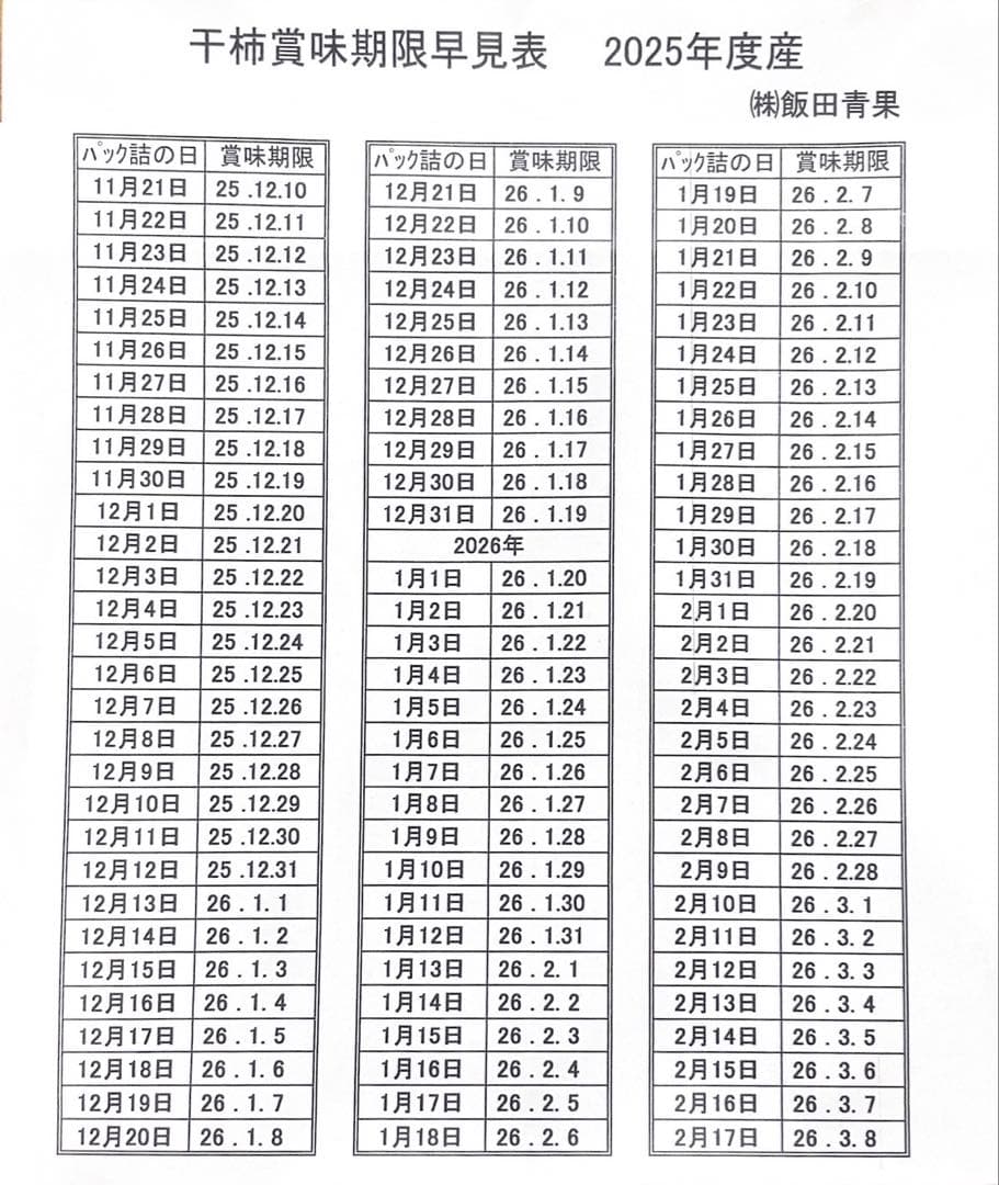 市田柿【干し柿】化粧箱6箱
