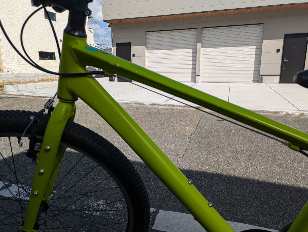 ジュニアスポーツバイク 26インチ ライムグリーン　ログアドベンチャー