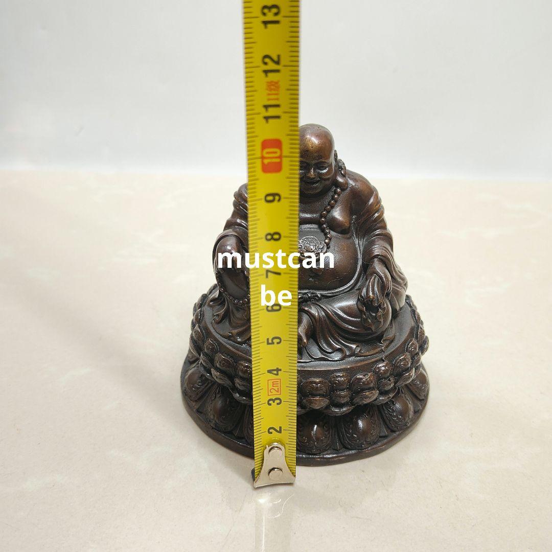 銅製 弥勒仏 車上仏像 招財 納福 工芸品 置物