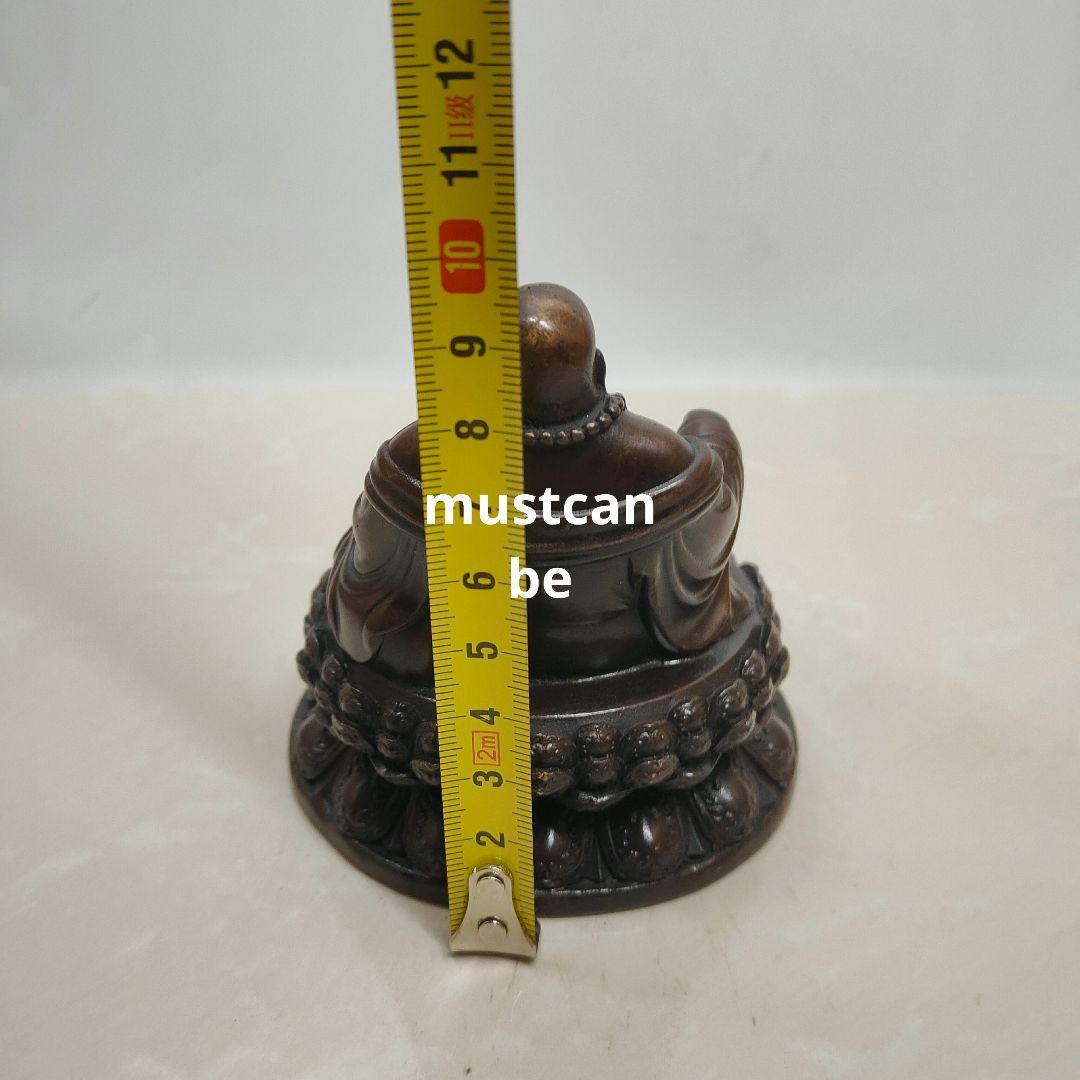 銅製 弥勒仏 車上仏像 招財 納福 工芸品 置物