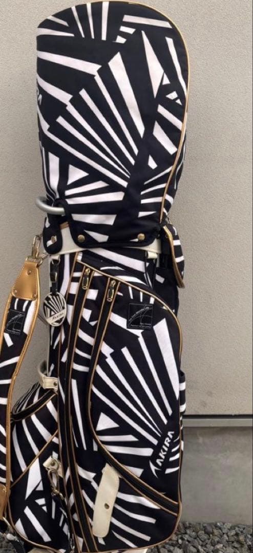 AKIRA ゴルフバッグ ストライプデザイン