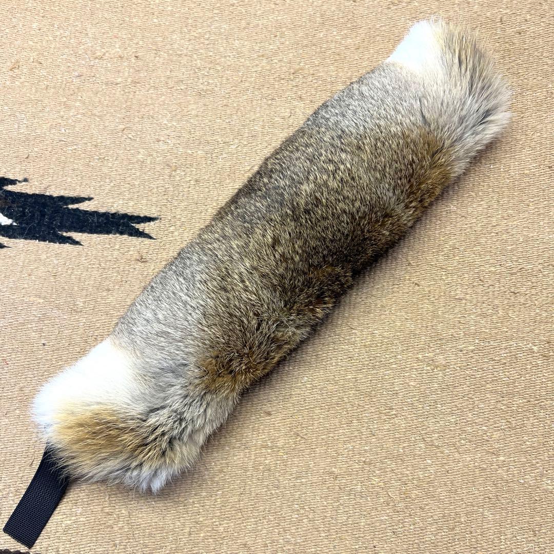 大判ラビット尻あて　登山　釣り　ヒップガード　ウサギ毛皮敷物　スキー　山菜　山伏