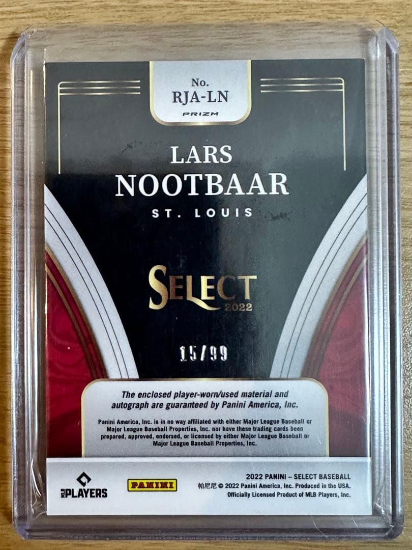 ラーズ・ヌートバー Nootbaar RC 直筆サイン　限定　ジャージ付