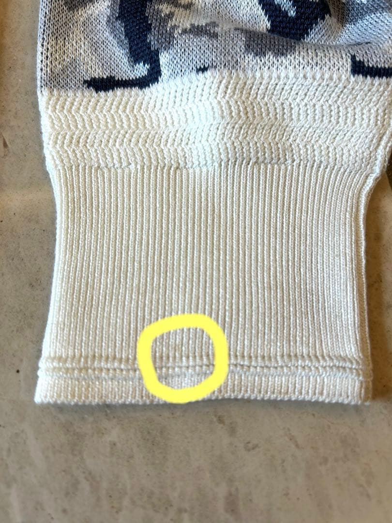 BRIEFING ブリーフィング カモフラ柄 ニット 白　グレー M ゴルフ