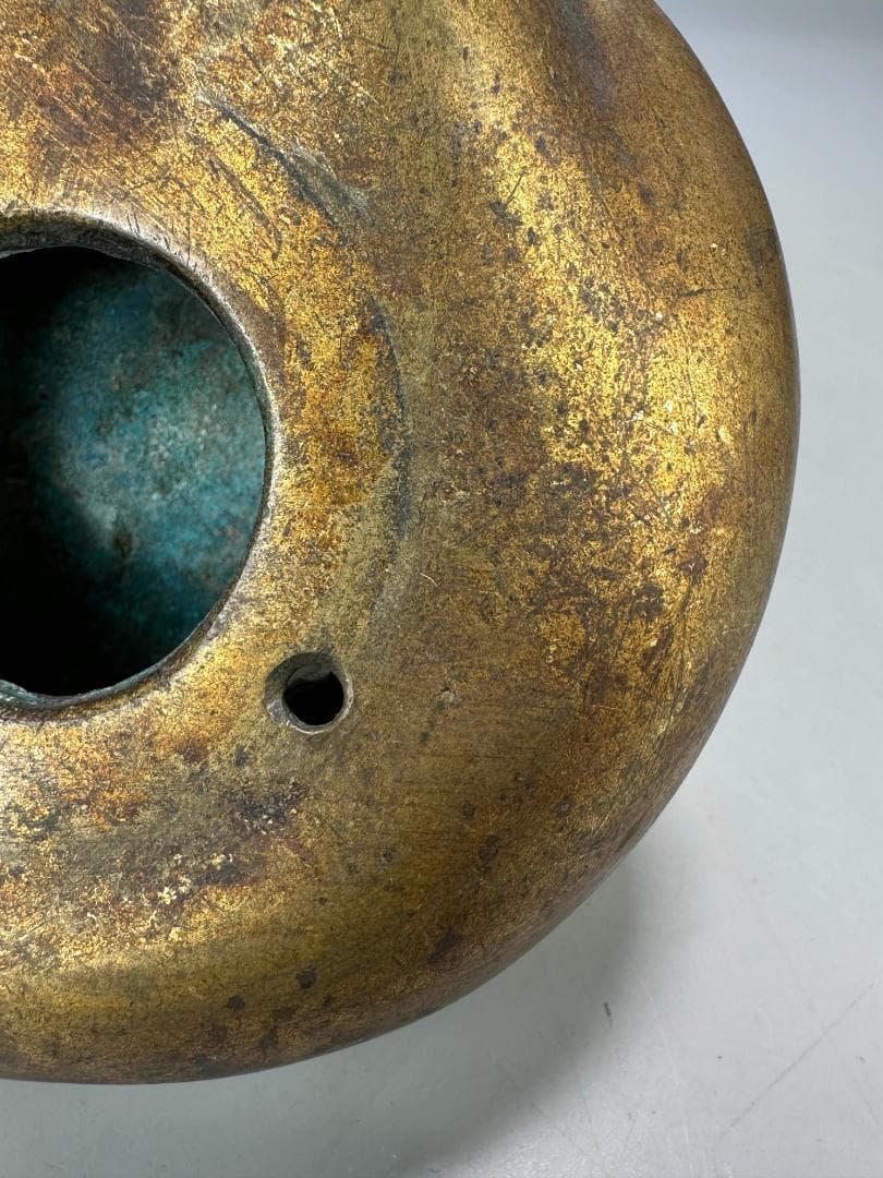 中国美術　清朝　銅製　寿星老人　銅香炉　香薫炉　文房置物　唐物　時代香炉　古物