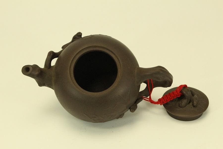 煎茶 紫泥 急須 中国美術(BB462)