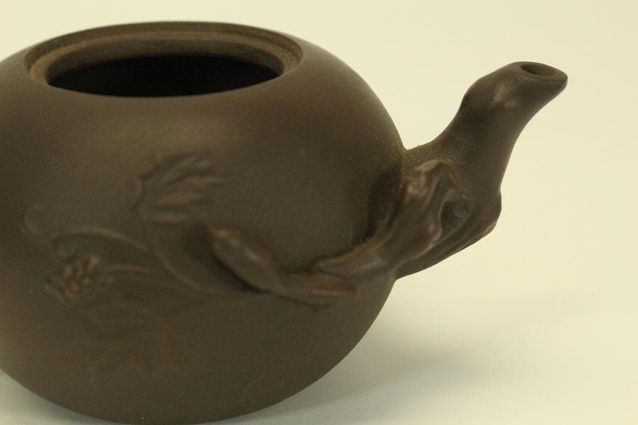 煎茶 紫泥 急須 中国美術(BB462)