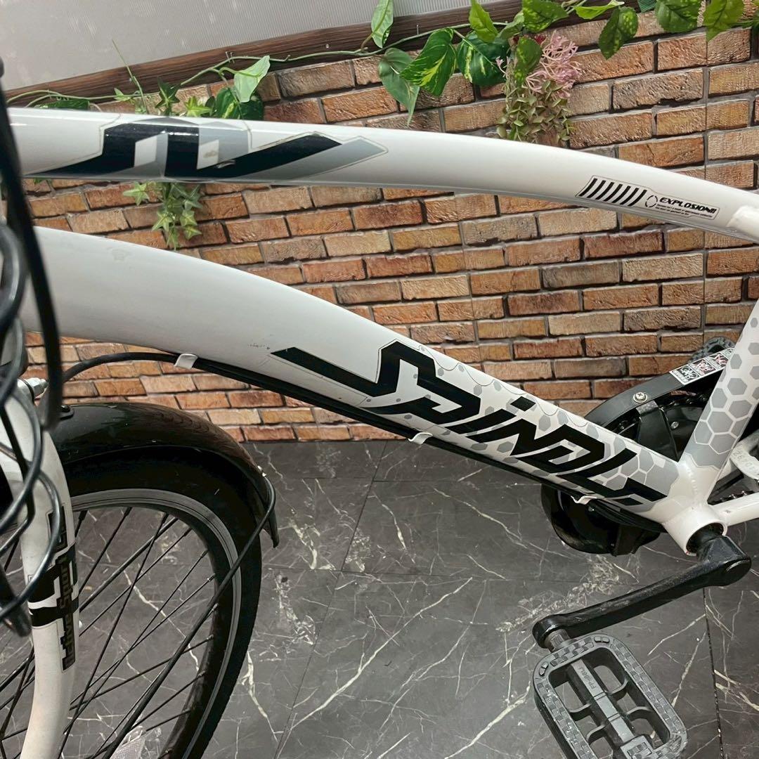 【107】子供用自転車 子供車 SPRNDLE ホワイト 24インチ 変速付き